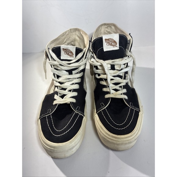 VANS Sk8-Hi Tapered Black And Gray Eco Theory Size 9.5 Men's Lace Up canvas - Picture 4 of 9
